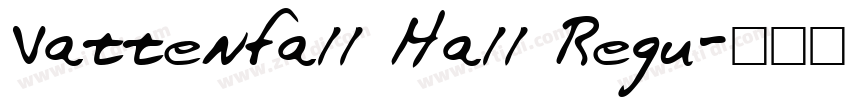 Vattenfall Hall Regu字体转换